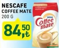 NESCAFE COFFEE MATE KAHVE KREMASI 200 G fiyat ve kampanya bilgisi